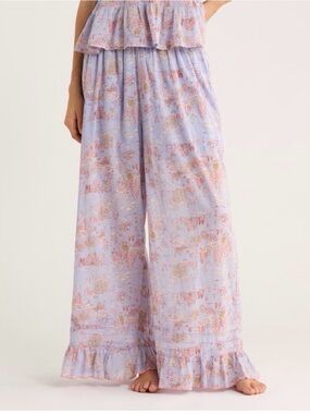 Free People Tangled Lights Ruffle Pajama Pants XS